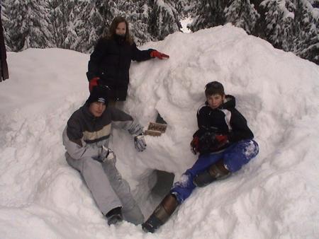 a la neige